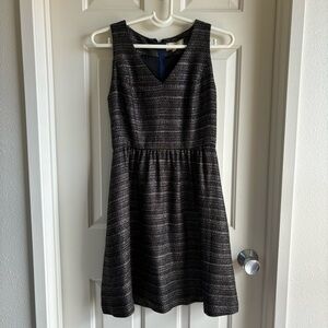 ANTHROPOLOGIE MOULINETTE SOEURS Black
Tweed A-Line Short Dress Women's 4